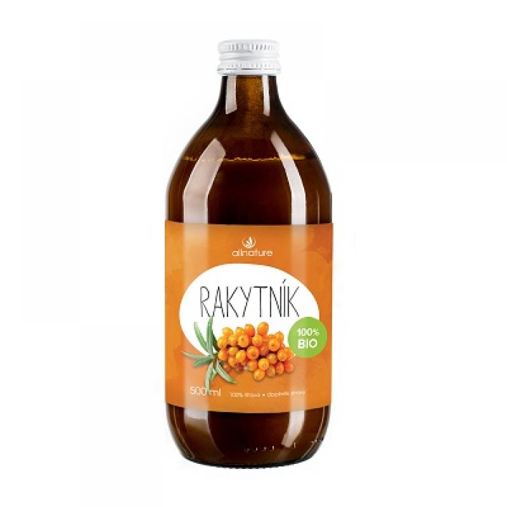 Obrázok Allnature Rakytníková šťáva 100 % BIO 500 ml