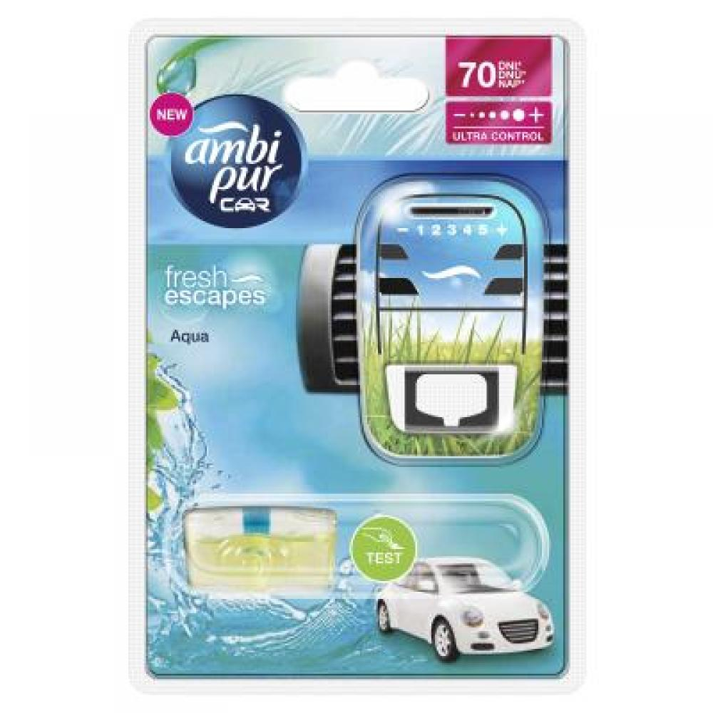 Obrázok AmbiPur Car Aqua 7 ml, komplet, strojček s náplňou (4084500278103)