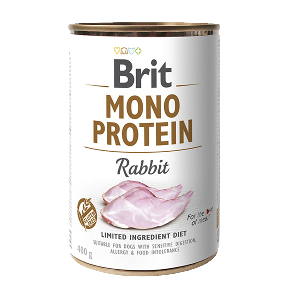 Obrázok Brit Dog konz Mono  Protein Rabbit 400g