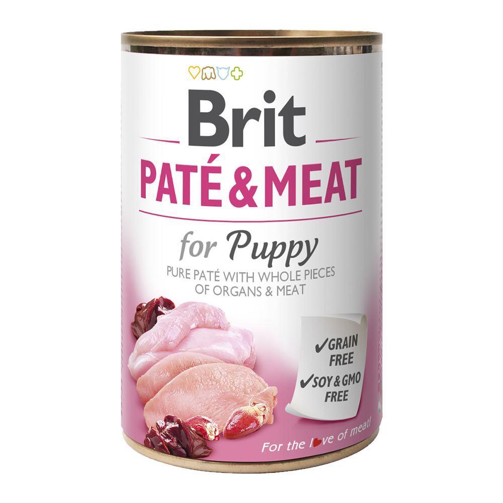 Obrázok Brit Dog konz Paté & Meat Puppy 400g