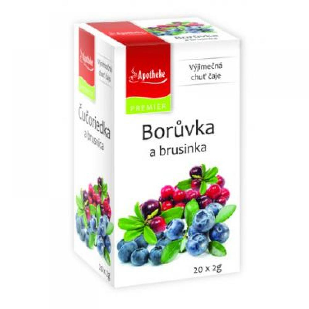 Obrázok Apotheke čaj Premium Selection Čučoriedka + brusnica 20x2g n.s.