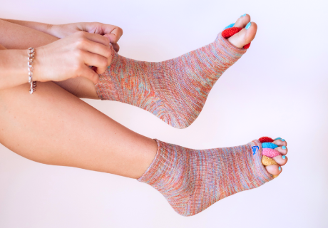 Obrázok HAPPY FEET Adjustačné ponožky multicolor veľkosť M (3)