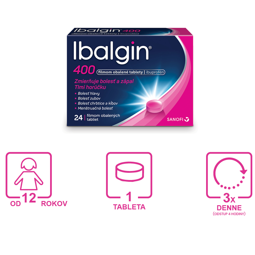 Obrázok IBALGIN 400 mg 24 tabliet (8)