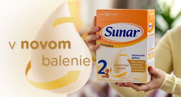 Obrázok SUNAR Complex 2 Pokračovacie batoľacie mlieko od 6 mesiaca 600 g (2)