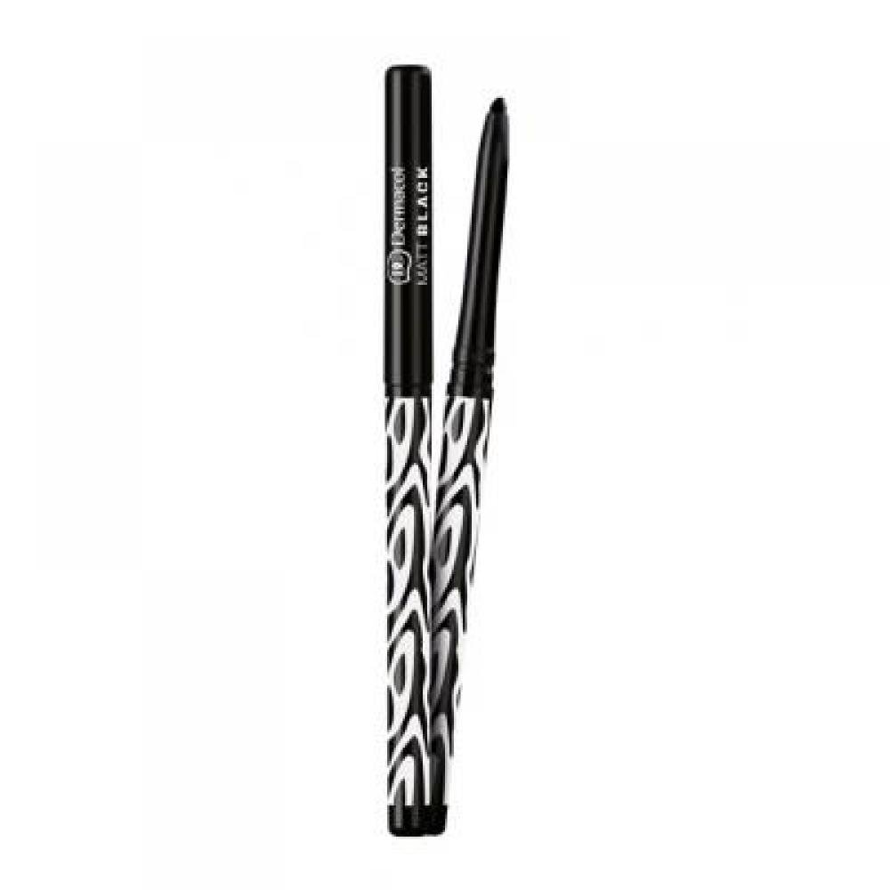 Obrázok DERMACOL Automatická tužka na oči Matt Black eyeliner  0,35 g (85954021)