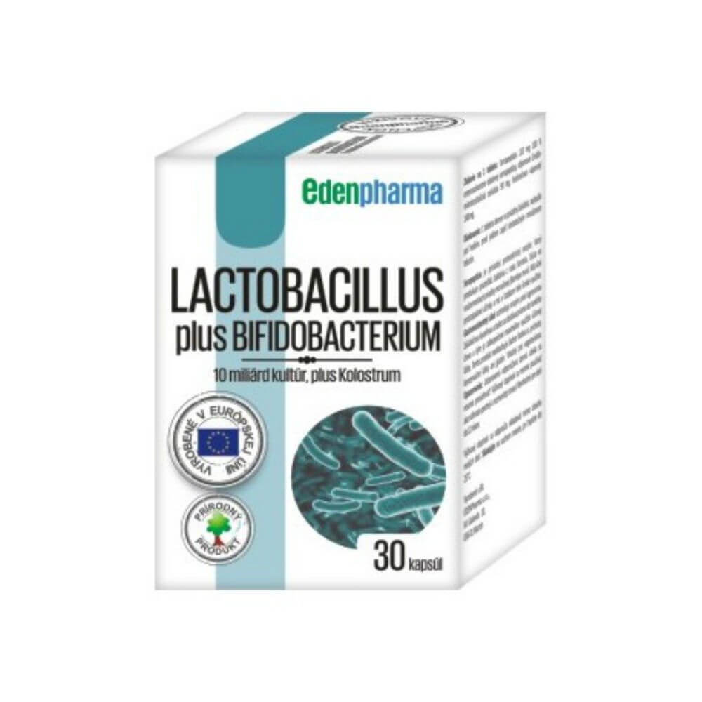 Obrázok Edenpharma Lactobacillus plus Bifidobacterium 30 cps