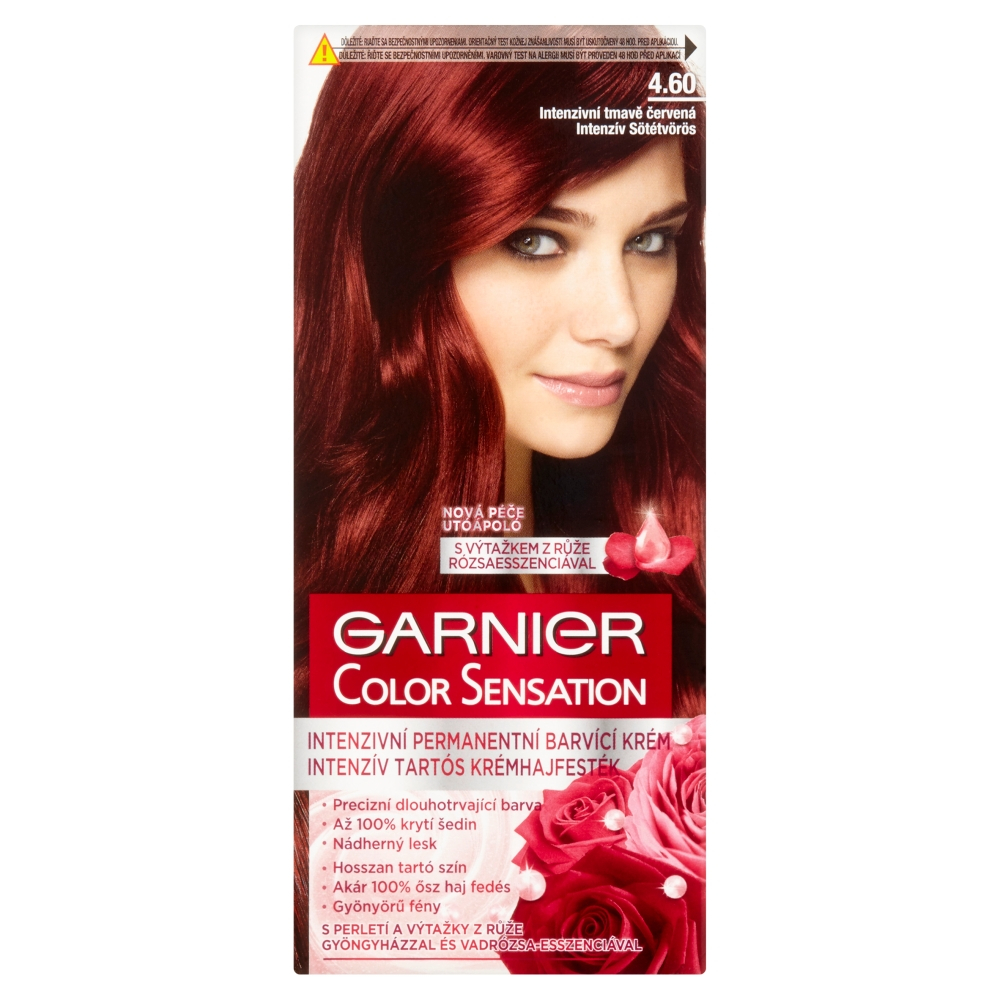 GARNIER Color Sensitive farby na vlasy odtieň 4.60 rubínovo ...