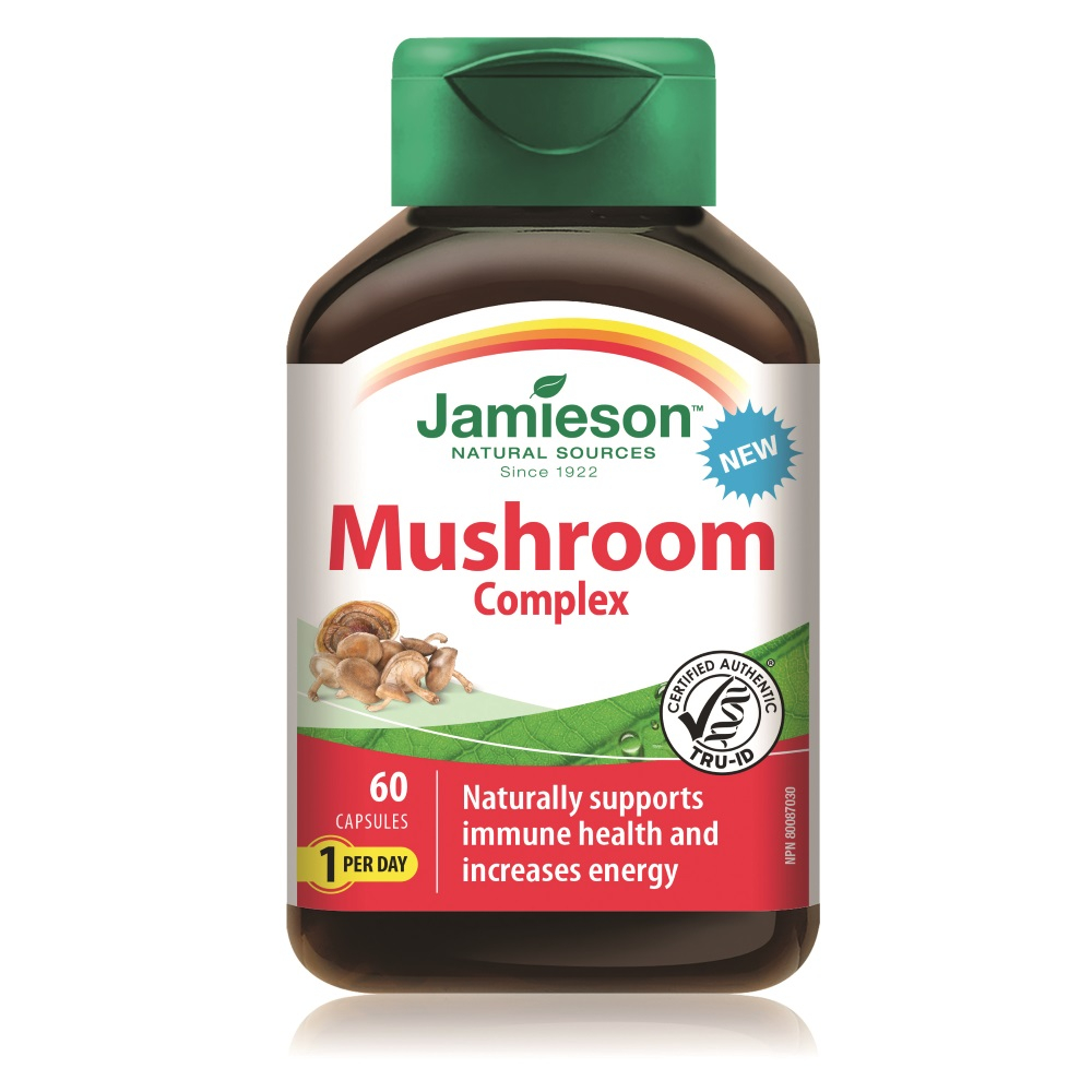 JAMIESON Mushroom Complex – Komplex húb na cholesterol, imunitu a ...