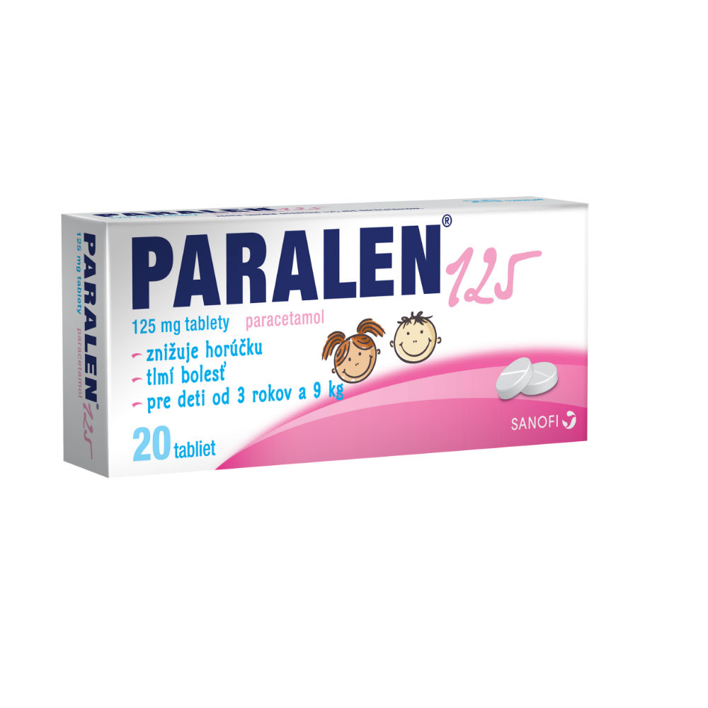PARALEN pre deti 125 mg 20 tabliet - MojaLekáreň.sk