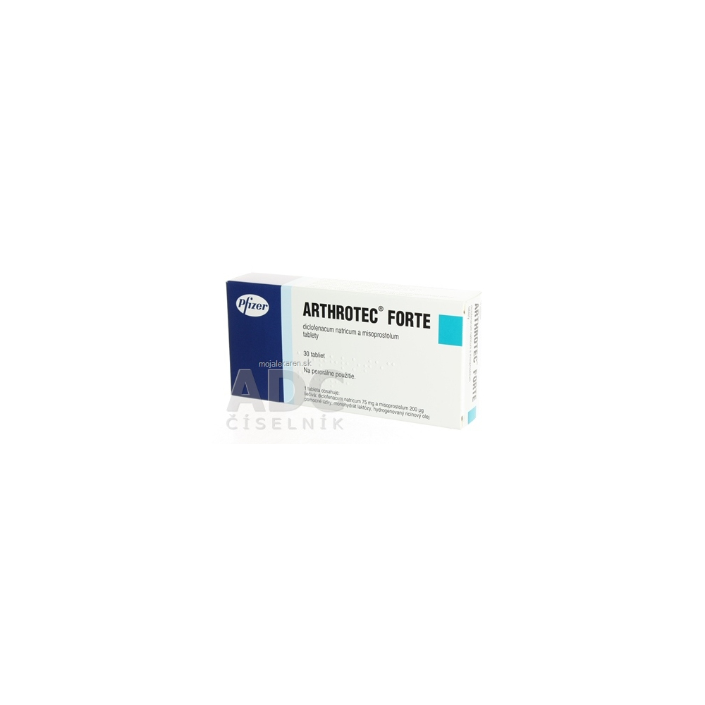 ARTHROTEC FORTE tbl flm 75 mg/200 µg (blis.PA/Al/PVC) 1x30 ks ...